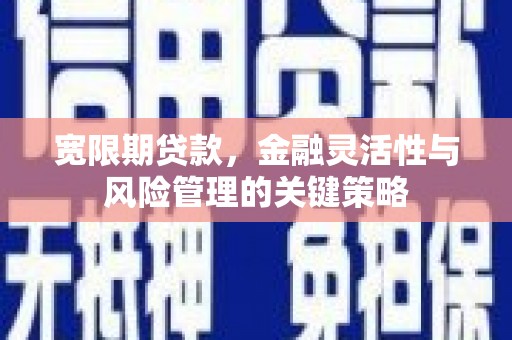良庆宽限期贷款，金融灵活性与风险管理的关键策略