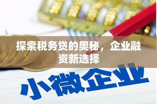良庆探索税务贷的奥秘，企业融资新选择