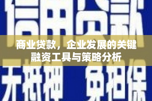 良庆商业贷款，企业发展的关键融资工具与策略分析